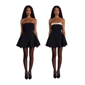 Mirror Palais Elegant Black Opera Mini Dress Size S